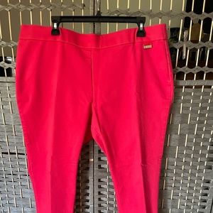 Calvin Klein Red Ankle Pants-Plus Size